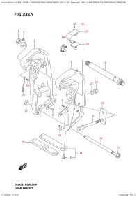335A  -  Clamp  Bracket  (X-Transom,Xx-Transom) (335A - ��������� ������ (X-Transom, Xx-Transom))