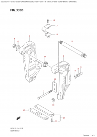 335B - Clamp Bracket (Df200T:e01) (335B -   (Df200T: e01))