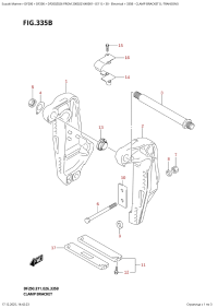 335B  -  Clamp  Bracket  (L-Transom) (335B - ��������� ������ (L-Transom))
