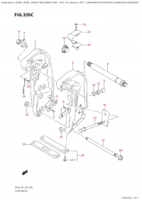 335C  -  Clamp  Bracket  (Df200Z:e01:(X-Transom,Xx-Transom)) (335C -   (Df200Z: e01: (X-Transom, Xx-Transom) ))
