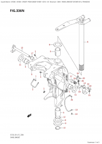 336N  -  Swivel  Bracket  (Df200T:e01:L-Transom) (336N -   (Df200T: e01: L-Transom))