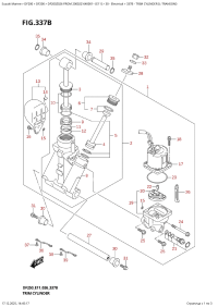 337B  -  Trim  Cylinder  (L-Transom) (337B - ������� ����� (L-Transom))