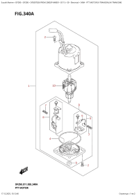 340A  -  Ptt  Motor  (X-Transom,Xx-Transom) (340A - ��������� ������������ (X-Transom, Xx-Transom))