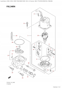 340N - Ptt Motor (Df200T:e01:L-Transom) (340N -   (Df200T: e01: L-Transom))