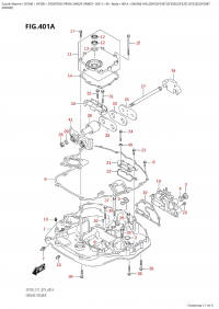 401A  -  Engine  Holder  (Df250T,Df250Z,Df225T,Df225Z,Df200T, (401A -   (Df250T, Df250Z, Df225T, Df225Z, Df200T,)