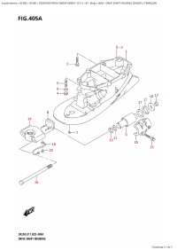 405A - Drive Shaft Housing (Df200T:l-Transom) (405A -    (Df200T: l-Transom))