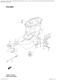 405C  -  Drive  Shaft  Housing  ((Df200T,Df200Z,Df225T,Df225Z, (405C - ������ ���� �������� ( (Df200T, Df200Z, Df225T, Df225Z,)