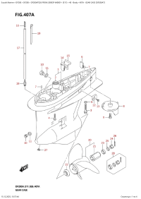 407A  -  Gear  Case  (Df200At) (407A - ������ ������� ������� (Df200At))