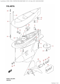 407A - Gear Case (Df200T) (407A -    (Df200T))
