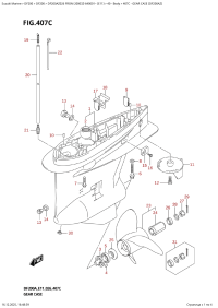 407C  -  Gear  Case  (Df200Az) (407C - ������ ������� ������� (Df200Az))
