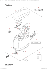 420A  -  Engine  Cover  (Df200T,Df200Z) (420A - ������ ��������� (�����) (Df200T, Df200Z))