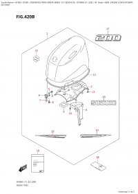 420B  -  Engine  Cover (Df200Ap: (420B -   () (Df200Ap:)