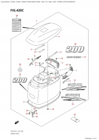 420C - Engine Cover (Df200Z:e01) (420C -   () (Df200Z: e01))
