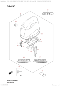 420D  -  Engine  Cover  (Df200At,Df200Az) (420D - ������ ��������� (�����) (Df200At, Df200Az))