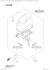 420E  -  Engine  Cover  (Df200Ap) (420E - ������ ��������� (�����) (Df200Ap))