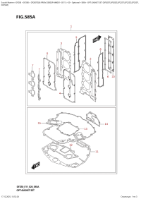 585A  -  Opt:gasket  Set  (Df200T,Df200Z,Df225T,Df225Z,Df250T, (585A - �����: �������� ��������� (Df200T, Df200Z, Df225T, Df225Z, Df250T,)