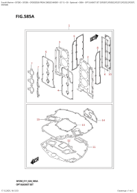 585A  -  Opt:gasket  Set  (Df200T,Df200Z,Df225T,Df225Z,Df250T, (585A - �����: �������� ��������� (Df200T, Df200Z, Df225T, Df225Z, Df250T,)