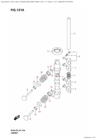 121A - Camshaft (M-Starter) (121A - ����������������� ��� (������ � ������ ���������))