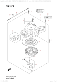167B  -  Recoil  Starter  (Df15At,Df20At,Df20Ath) (167B - ���������� ������� (Df15At, Df20At, Df20Ath))