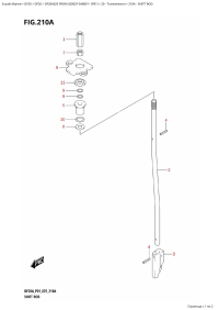 210A - Shift Rod (210A - ������������� ����)