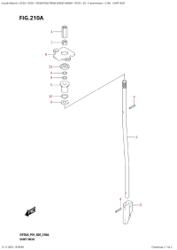 210A  -  Shift  Rod (210A - ������������� ����)