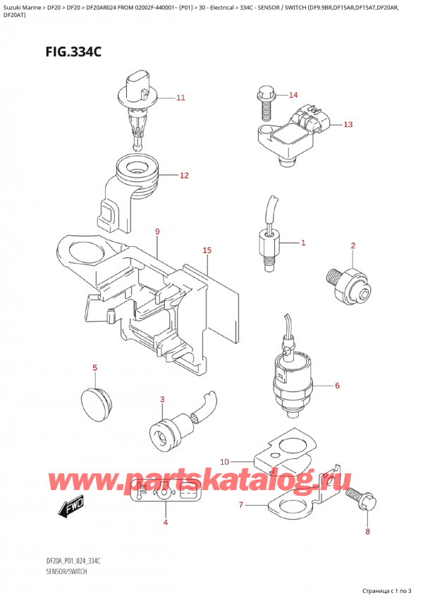  ,    , Suzuki Suzuki DF20A RS / RL FROM 02002F-440001~  (P01 024),    (Df9.9Br, Df15Ar, Df15At, Df20Ar,
