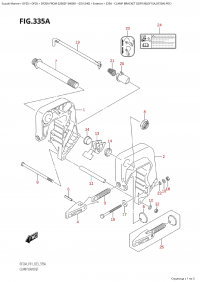 335A  -  Clamp Bracket ((Df9.9B,Df15A,Df20A):P01) (335A -   ( (Df9.9B, Df15A, Df20A) : P01))