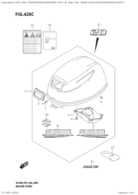 420C  -  Engine  Cover  (Df20A,Df20Ar,Df20At,Df20Ath) (420C - ������ ��������� (�����) (Df20A, Df20Ar, Df20At, Df20Ath))