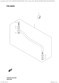442A  -  Drag  Link  (Df9.9Br,Df15Ar,Df15At,Df20Ar,Df20At) (442A - ������������� ���� (Df9.9Br, Df15Ar, Df15At, Df20Ar, Df20At))