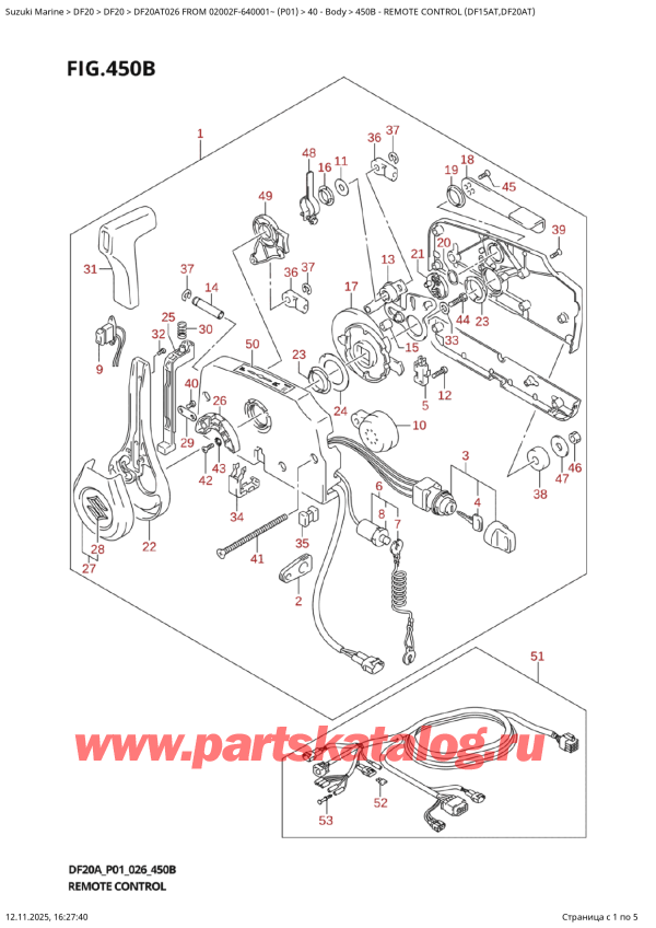 ,   , SUZUKI DF20A TS / TL FROM 02002F-640001~  (P01 026),   (Df15At, Df20At)