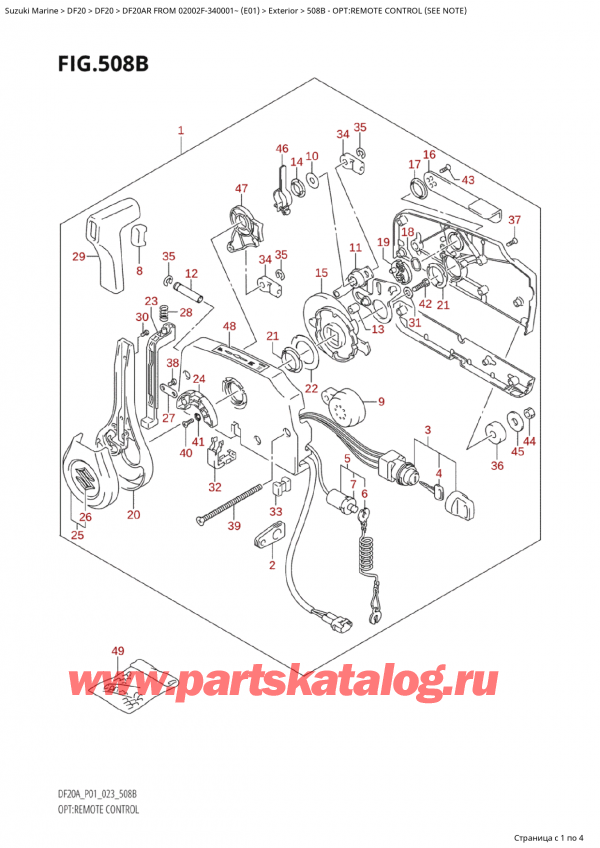  ,  , Suzuki Suzuki DF20A RS / RL FROM  02002F-340001~ (E01) - 2023, Opt:remote Control (See Note) / :   (See Note)