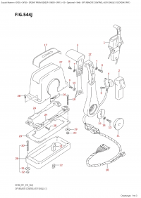 544J - Opt:remote Control Assy Single (1) (Df20At:p01) (544J -    ,  (1) (Df20At: p01))