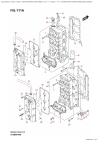 111A  -  Cylinder Head (Df200T,Df200Z,Df225T,Df225Z) (111A -    (Df200T, Df200Z, Df225T, Df225Z))