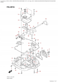 401A  -  Engine  Holder  (Df250T,Df250Z,Df225T,Df225Z,Df200T, (401A -   (Df250T, Df250Z, Df225T, Df225Z, Df200T,)