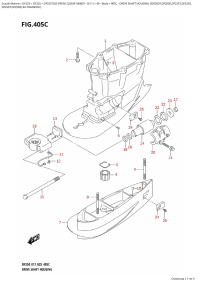 405C  -  Drive  Shaft  Housing  ((Df200T,Df200Z,Df225T,Df225Z, (405C -    ( (Df200T, Df200Z, Df225T, Df225Z,)