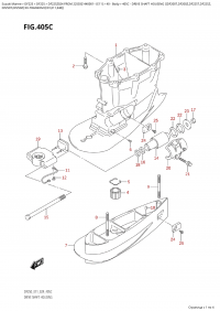 405C - Drive Shaft Housing ((Df200T,Df200Z,Df225T,Df225Z, (405C - Корпус вала передачи ( (Df200T, Df200Z, Df225T, Df225Z,)