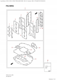 585G - Opt:gasket Set (Df225Z:e01) (585G - :   (Df225Z: e01))