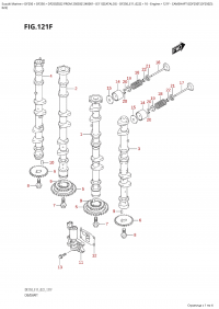 121F - Camshaft ((Df250T,Df250Z):022) (121F -   ( (Df250T, Df250Z) : 022))