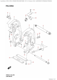 335A - Clamp Bracket (X-Transom,Xx-Transom) (335A -   (X-Transom, Xx-Transom))