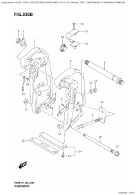 335B  - Clamp Bracket (X-Transom,Xx-Transom) (335B -   (X-Transom, Xx-Transom))