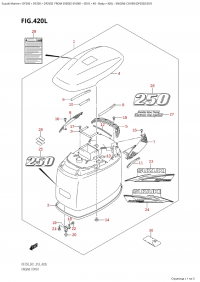 420L - Engine Cover (Df250Z:e01) (420L -   () (Df250Z: e01))