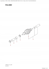 430C - Fuel Hose (Df250A:e01) (430C -   (Df250A: e01))