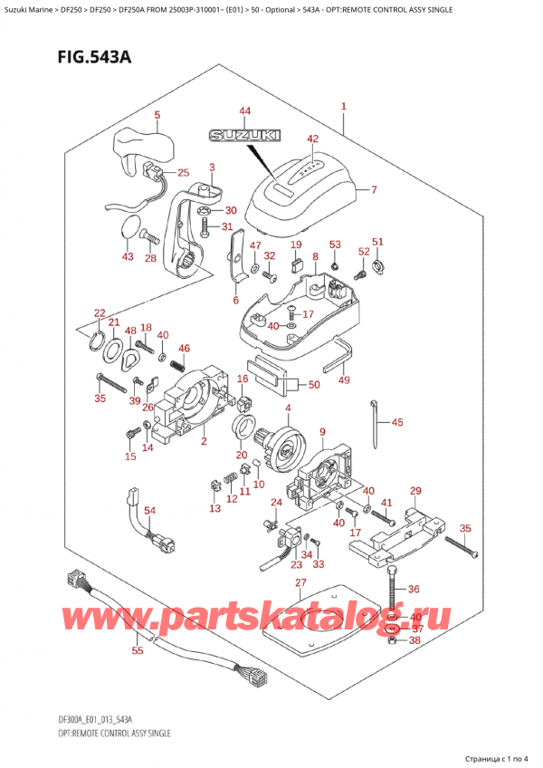  , , SUZUKI Suzuki DF250AP X / XX FROM 25003P-310001~  (E01 013),    , 