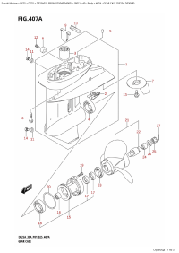407A - Gear Case (Df25A,Df30Ar) (407A -    (Df25A, Df30Ar))