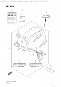 420A - Engine Cover (Df25A,Df25At) (420A -   () (Df25A, Df25At))