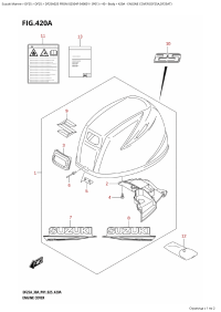420A - Engine Cover (Df25A,Df25At) (420A -   () (Df25A, Df25At))