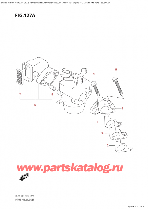  ,   ,  Suzuki DF2.5 FROM 00252F-440001~  (P01 024),   / 