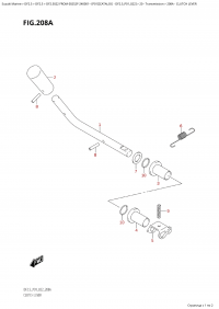208A  -  Clutch  Lever (208A -  )