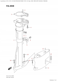 405B - Drive Shaft Housing (L-Transom) (405B -    (L-Transom))