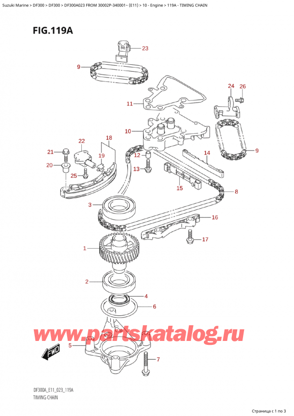  ,   , Suzuki Suzuki DF300AP X / XX FROM 30002P-340001~  (E11) - 2023,  